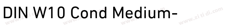 DIN W10 Cond Medium字体转换